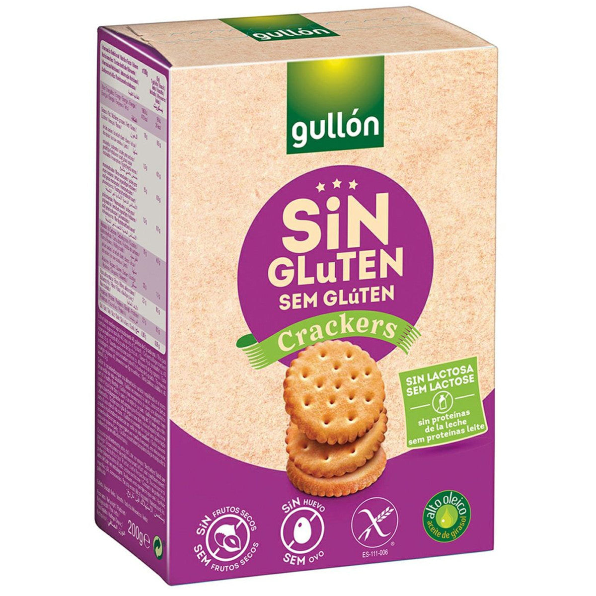 Gullon Zoute crackers glutenvrij 200 Gram