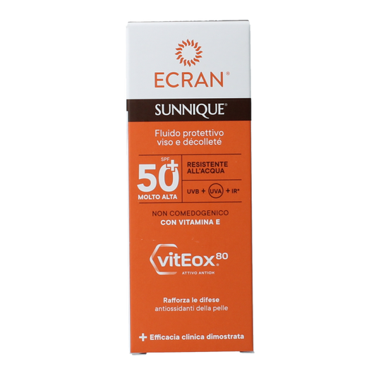 Ecran Sunique facial en decollete SPF50 50 Milliliter