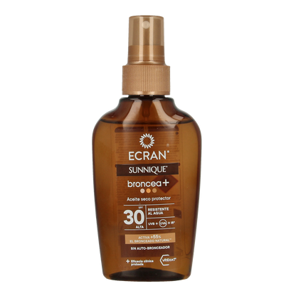 Ecran Sunnique aceite broncea+ SPF30 100.00 Milliliter