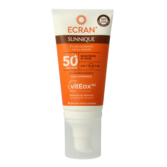 Ecran Sun gezichtscreme 24h SPF50+ 50 Milliliter