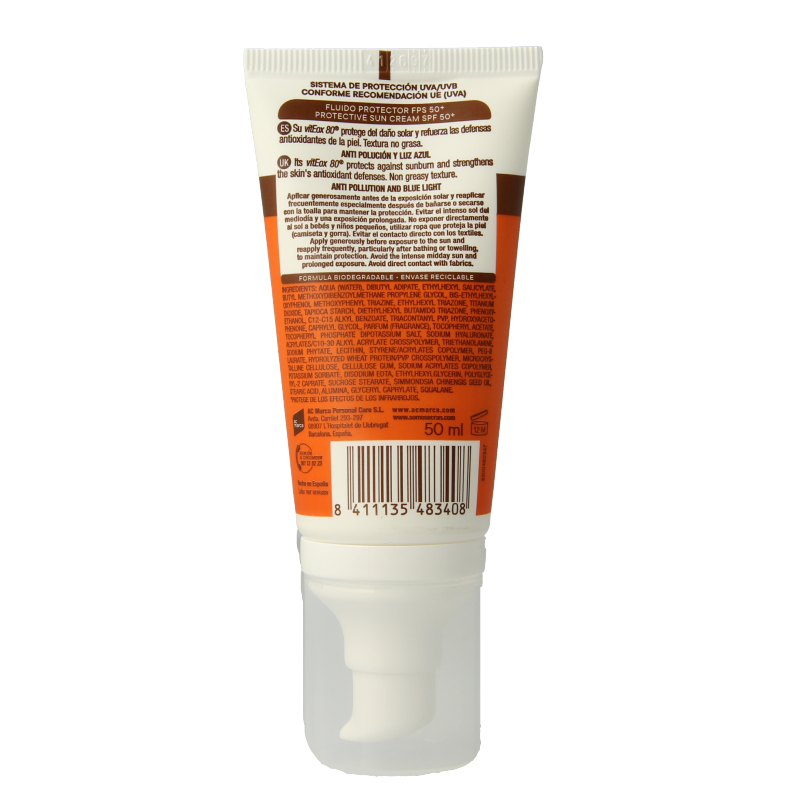 Ecran Sun gezichtscreme 24h SPF50+ 50 Milliliter
