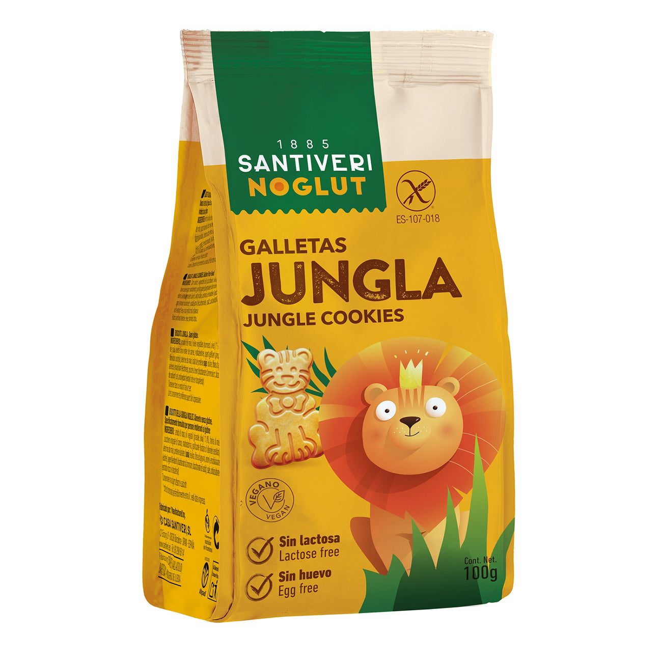 Santiveri Jungle koekjes naturel glutenvrij 100 Gram