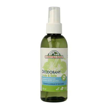 Corpore Sano Deodorant spray salie en linde 150.00 Milliliter