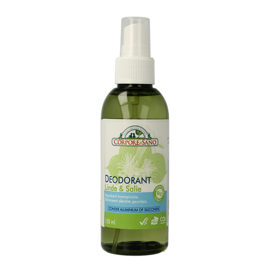 Corpore Sano Deodorant spray salie en linde 150.00 Milliliter