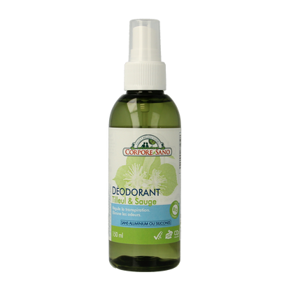 Corpore Sano Deodorant spray salie en linde 150.00 Milliliter
