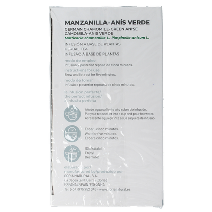 Soria Natural Manzanilla anis infusie 20.00 Zakjes