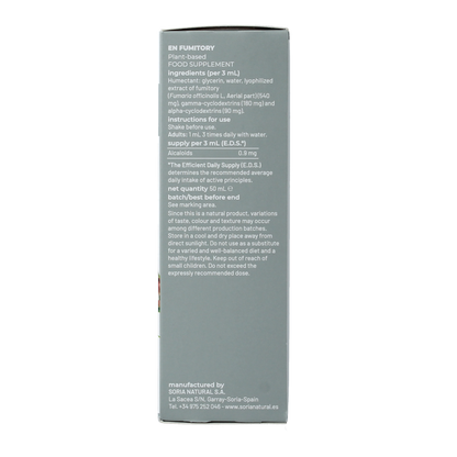 Soria Natural Fumaria officinalis extract 50.00 Milliliter