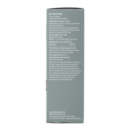 Soria Natural Fumaria officinalis extract 50.00 Milliliter
