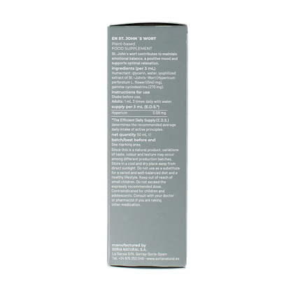 Soria Natural Hypericum perforatum extract 50.00 Milliliter