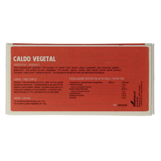 Soria Natural Bouillonblokjes plantaardig bio 10 Stuks