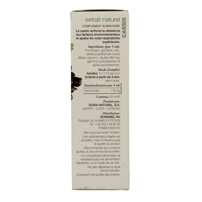 Soria Natural Ribes nigrum XXI extract 50 Milliliter
