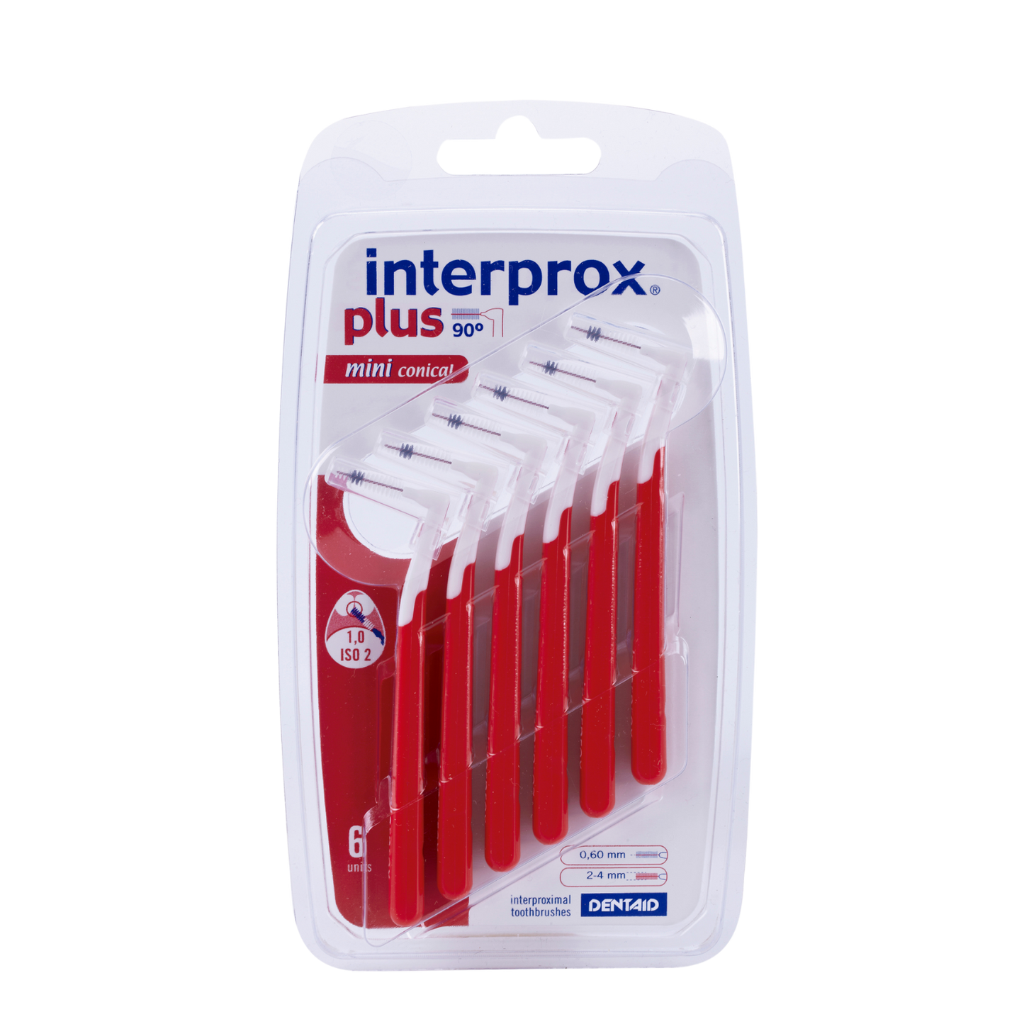 Interprox Plus ragers mini conical rood 6 Stuks