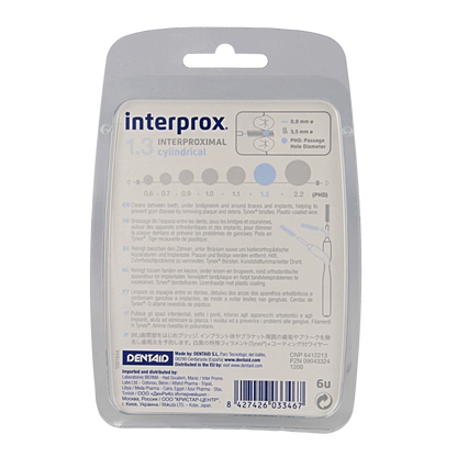 Interprox Premium cylindrical 1.3 licht blauw 3.5mm  6 Stuks