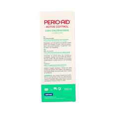 Perio Aid Active Control mondspoelmiddel 0.05% CHX 500.00 Milliliter
