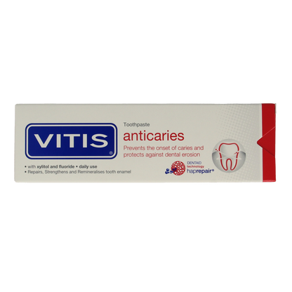 Vitis Tandpasta anti caries 75.00 Milliliter