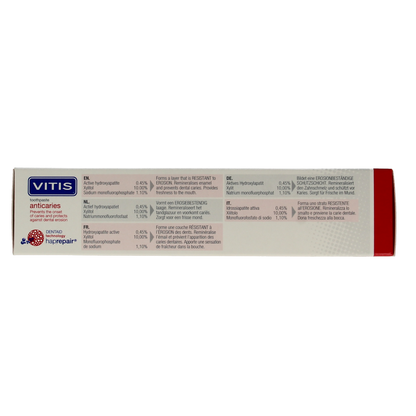 Vitis Tandpasta anti caries 75.00 Milliliter