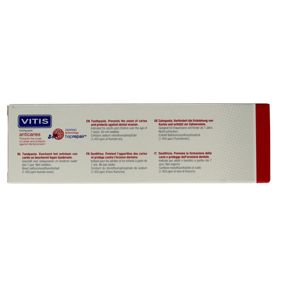 Vitis Tandpasta anti caries 75.00 Milliliter