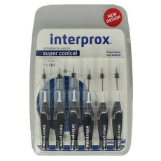 Interprox Super ragers conical donker blauw 6.00 Stuks