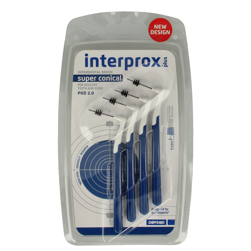 Interprox Plus ragers super conical donker blauw 4 Stuks