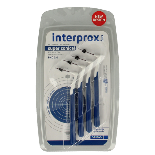 Interprox Plus ragers super conical donker blauw 4 Stuks