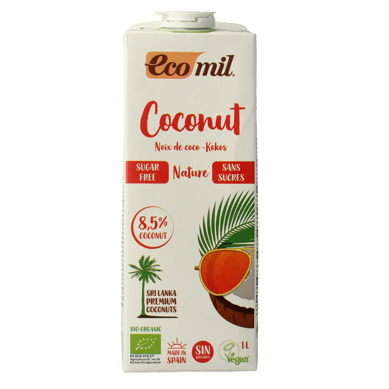 Ecomil Kokosmelk naturel bio 1 Liter