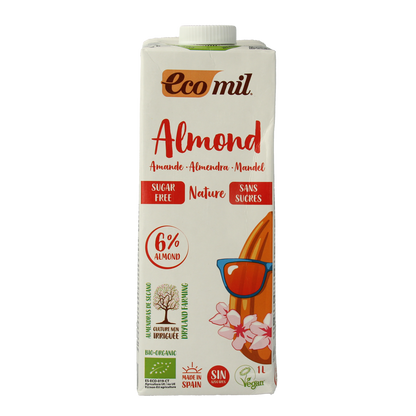 Ecomil Amandeldrank naturel suikervrij bio 1.00 Liter