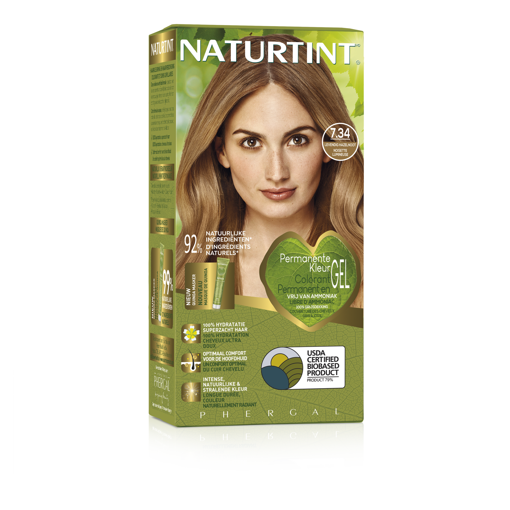 Naturtint 7.34 Helder hazelnoot 170.00 Milliliter