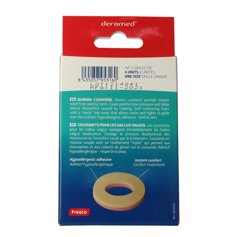 Deramed Eeltknobbel anti druk ring 3mm 4 Stuks