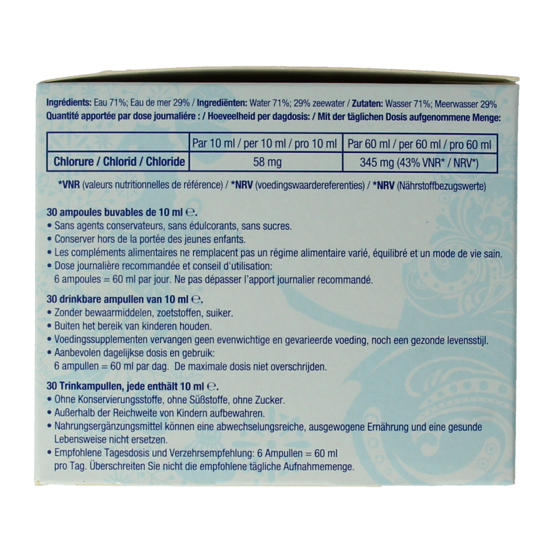 Quinton Isotonic ampullen 10ml 30 Ampullen