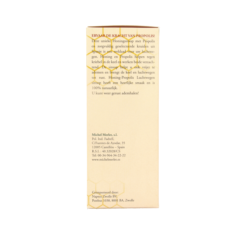 Michel Merlet Honing - propolis luchtwegen siroop 250 Milliliter