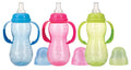 Nuby Fles standaard 320ml nondrip speen assorti 1 Stuks