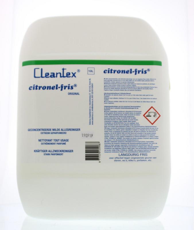 Cleantex Citronel fris 10.00 Liter