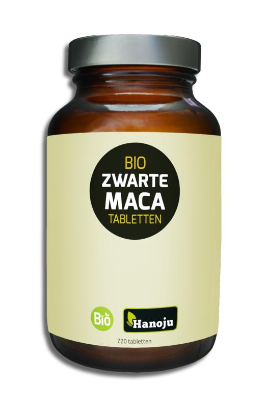 Hanoju Bio zwarte maca tabletten 720 Tabletten