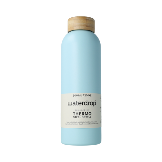 Waterdrop  Roestvrijstalen drinkfles pastel turqu matt 600ml 1.00 Stuks