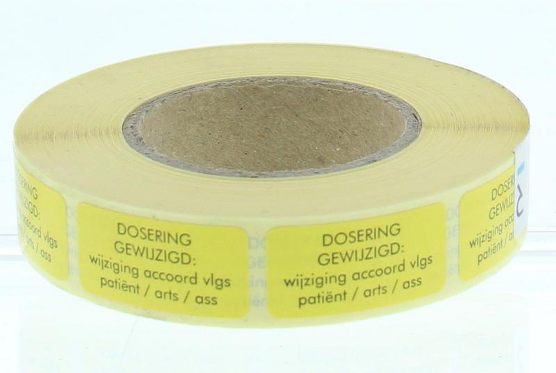 Spruyt Hillen Sticker dosering gewijzigd 1000 Stuks