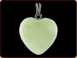 Ruben Robijn Hanger hart 20mm jade 1 Stuks