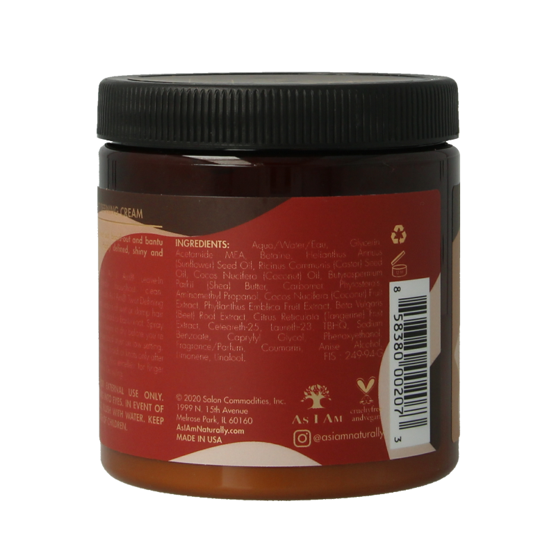 As I Am  Defining cream twist 227 Gram