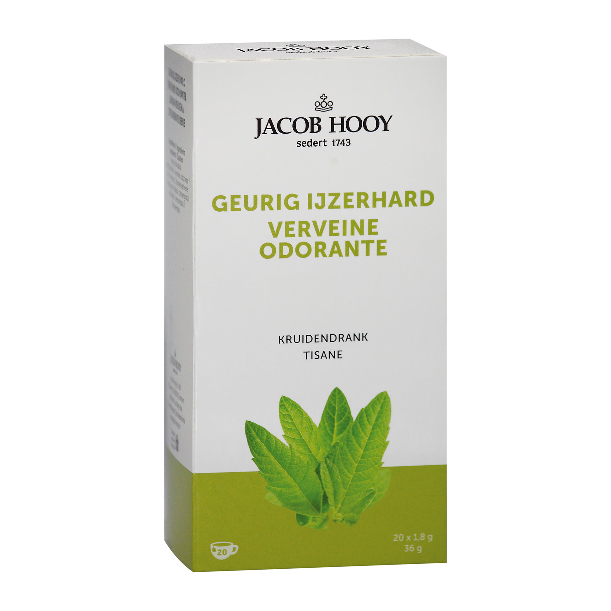 Jacob Hooy Geurig ijzerhard theezak gold 20.00 Zakjes