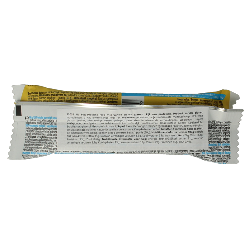Max Sport Proteine bar vanille 60 Gram