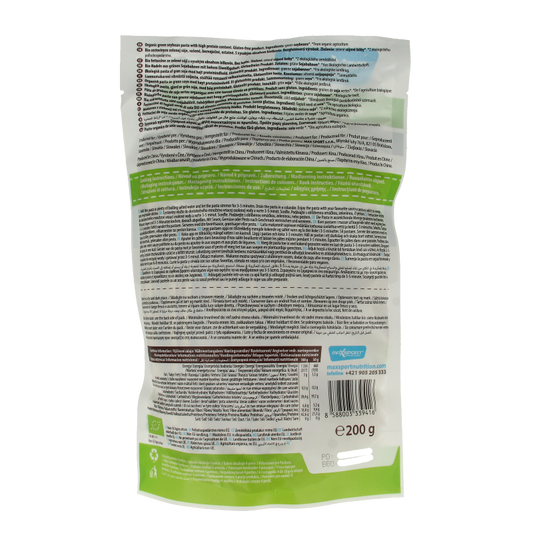 Max Sport Protein pasta green soybean fettucine bio 200 Gram