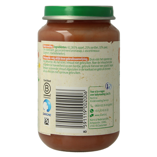 Olvarit Appel aardbei peer 6M54 200 Gram