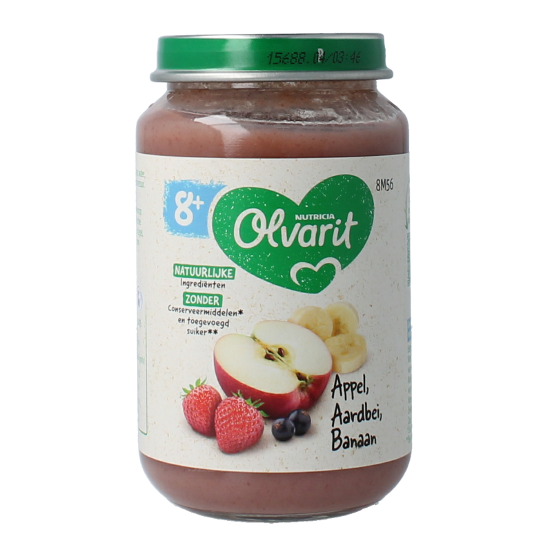 Olvarit Appel aardbei banaan 8M56 200 Gram