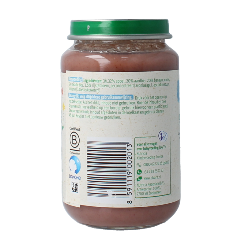 Olvarit Appel aardbei banaan 8M56 200 Gram