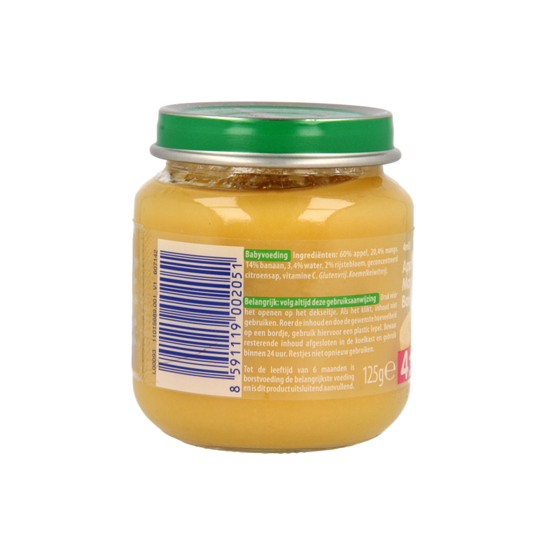 Olvarit Appel mango banaan 4M03 125 Gram