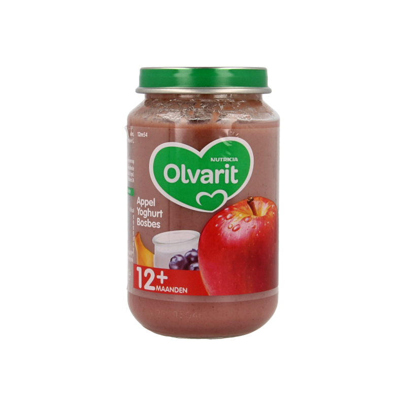 Olvarit Appel yoghurt bosbes 12M54 200 Gram
