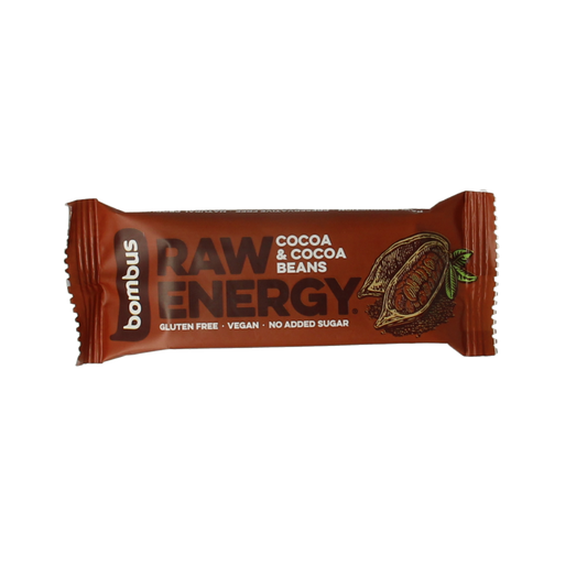 Bombus Raw energy bar cocoa & cocoa beans 50 Gram