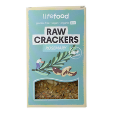 Lifefood Life crackers rozemarijn raw bio 90.00 Gram