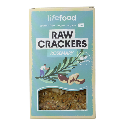 Lifefood Life crackers rozemarijn raw bio 90.00 Gram