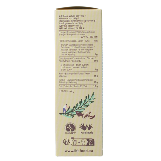 Lifefood Life crackers rozemarijn raw bio 90.00 Gram