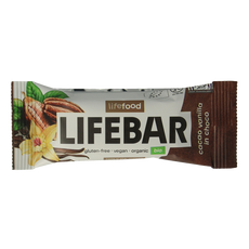 Lifefood Lifebar inchoco chocolade vanille raw bio 40 Gram